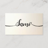 Simple Name Calligraphy Font Networking card Visitekaartje (Voorkant)