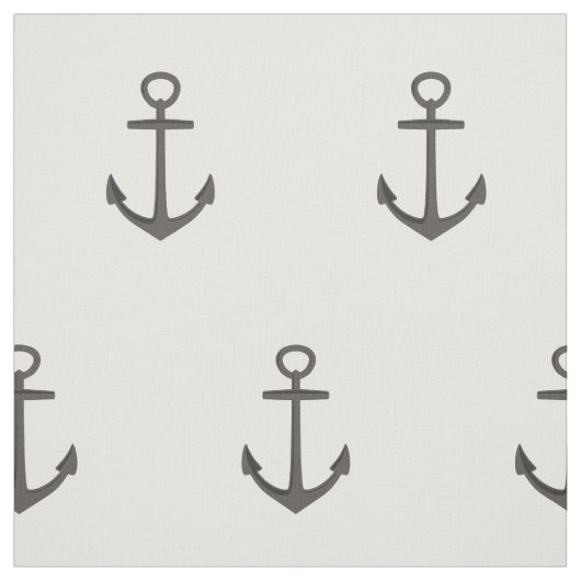 Simple Nautical Anchor Pattern Stof (Swatch)