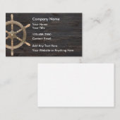 Simple Nautical Business Cards Design Visitekaartje (Voorkant / Achterkant)