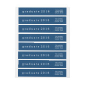 Simple Navy Blue Afstuderen 2016 (Vel)