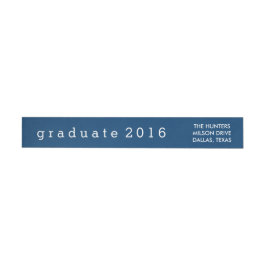 Simple Navy Blue Afstuderen 2016