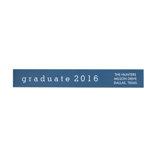 Simple Navy Blue Afstuderen 2016 (Individueel)