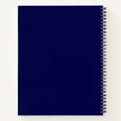 Simple Navy Blue Modern Professional Notitieboek (Achterkant)