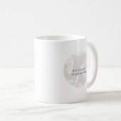 Simple Navy Minimalist Photo Text Keepsake Koffiemok (Voorkant rechts)
