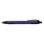Simple Navy Typographic Zwarte Inkt Pen (Bovenkant)