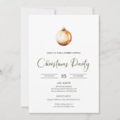 Simple Neutral Beige Scandinavian Christmas Invite Kaart (Voorkant)