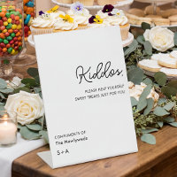 Simple Neutral Kiddos Wedding Treats Table