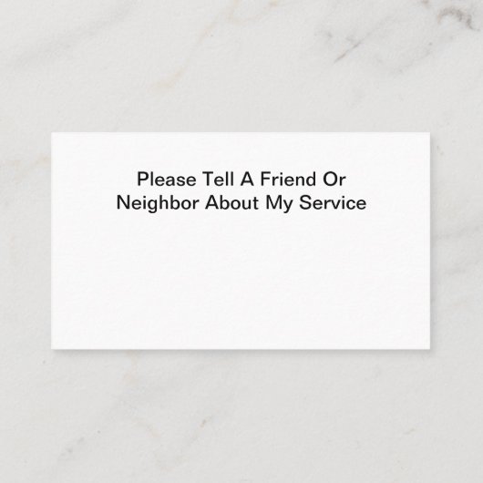 Simple New Electrician Service Business Cards Visitekaartje (Achterkant)