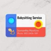 Simple Night and Day Babysitting Service Visitekaartje (Voorkant)