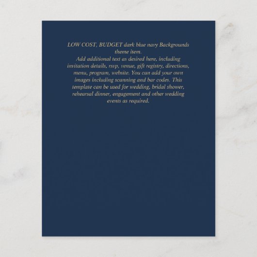 Simple Nuestra BODA Spain Weddenschapstekst Inv Flyer (Achterkant)