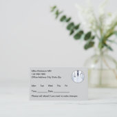 Simple Nurse Practitioner Appointment Cards Afsprakenkaartje (Staand voorkant)