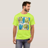 Simple Ocean Patterns Art T-shirt (Voorkant volledig)