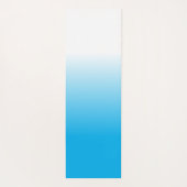 Simple Ombre Blue Personalized Yogamat (Achterkant)