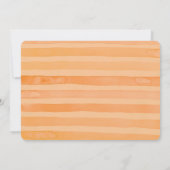 Simple Orange White Photo Graduation Aankondiging (Achterkant)