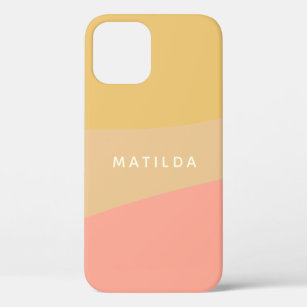 Simple Organic Shapes Sherbet Pastel Personalized Case-Mate iPhone Case