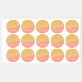 Simple Organic Shapes Sherbet Pastel Personalized Labels (Vel)