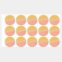 Simple Organic Shapes Sherbet Pastel Personalized