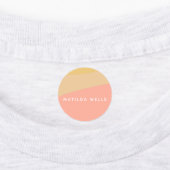 Simple Organic Shapes Sherbet Pastel Personalized Labels (Aangebracht)