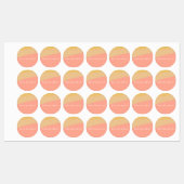 Simple Organic Shapes Sherbet Pastel Personalized Labels (Vel)