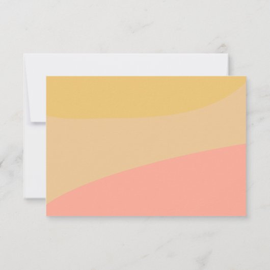 Simple Organic Sherbet Pastel Custom Vrijgezellenf Bedankkaart (Achterkant)