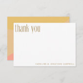 Simple Organic Sherbet Pastel Custom Vrijgezellenf Bedankkaart (Voorkant / Achterkant)