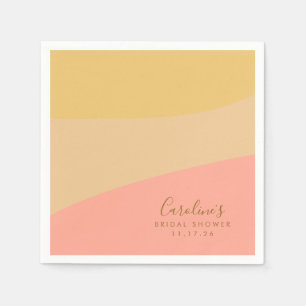 Simple Organic Sherbet Pastel Custom Vrijgezellenf Servet