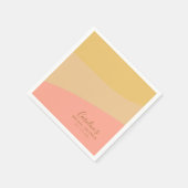 Simple Organic Sherbet Pastel Custom Vrijgezellenf Servet (Hoek)