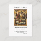 Simple Orthodox Christian Funeral Prayer Card Plaatskaartje (Voorkant)
