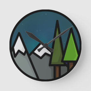 Simple Outdoors Clock Ronde Klok