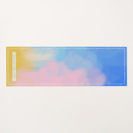 Simple Painted Yogamat (Achterkant (horizontaal))