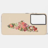 Simple Palestine Map Floral Samsung Galaxy Hoesje (Linkerkant)