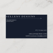 Simple Palette Knife Visitekaartje (Achterkant)