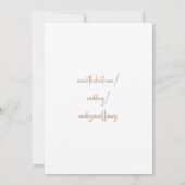 Simple Pampas Foliage Photo Weddenschap Save The Date (Achterkant)