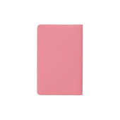 Simple Papaya Salmon Personalized Monogram Pocket Moleskine Notitieboekje (Achterkant)