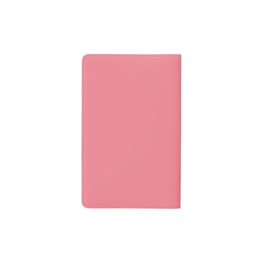 Simple Papaya Salmon Personalized Monogram Pocket Moleskine Notitieboekje (Achterkant)