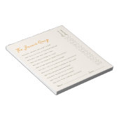 Simple Parent Quiz Baby Shower Game Notepad Notitieblok (Schuin)