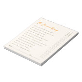 Simple Parent Quiz Baby Shower Game Notepad Notitieblok (Linkerzijde)