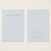 Simple Parisian Earring Display Kaart (Voorkant /achterkant)