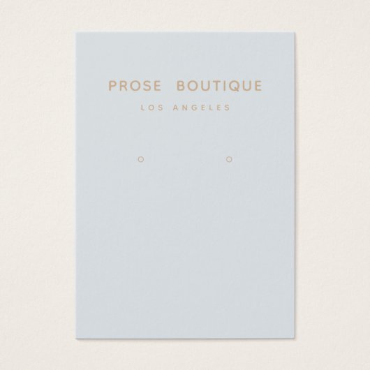 Simple Parisian Earring Display Kaart (Voorkant)
