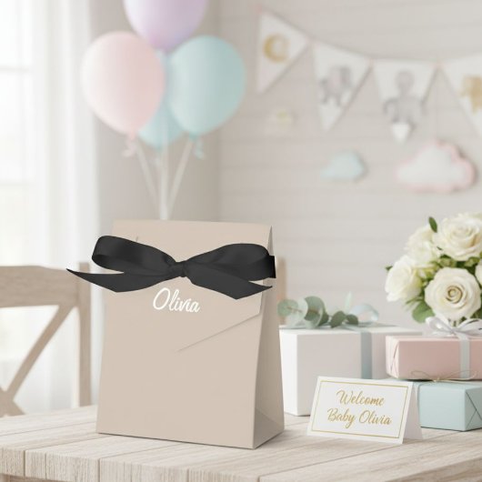 Simple Party Box Gift Bag Favours neutral Bedankdoosjes