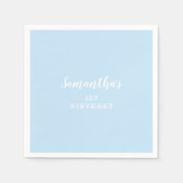 Simple Pastel Blue Servet
