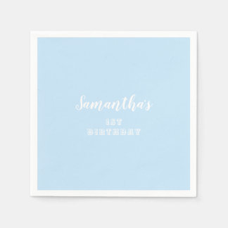 Simple Pastel Blue Servet