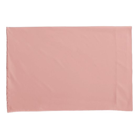 Simple pastel flamingo pink color kussensloop (Voorkant-Rechts)