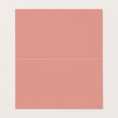 Simple pastel flamingo pink color visitekaartje (Buitenkant ongevouwen)