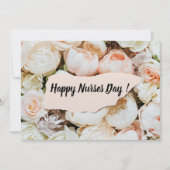 Simple Pastel Floral Happy Nurses Day Feestdagenkaart (Voorkant)