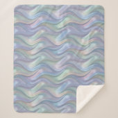 Simple Pastel Waves Modern Blanket - For Her Sherpa Deken (Voorkant)