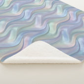 Simple Pastel Waves Modern Blanket - For Her Sherpa Deken (3/4)
