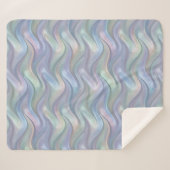 Simple Pastel Waves Modern Blanket - For Her Sherpa Deken (Voorkant (horizontaal))