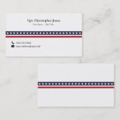 Simple Patriotic Stripe Visitekaartje (Voorkant / Achterkant)