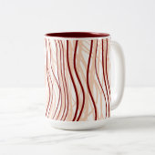 Simple pattern tweekleurige koffiemok (Voorkant rechts)